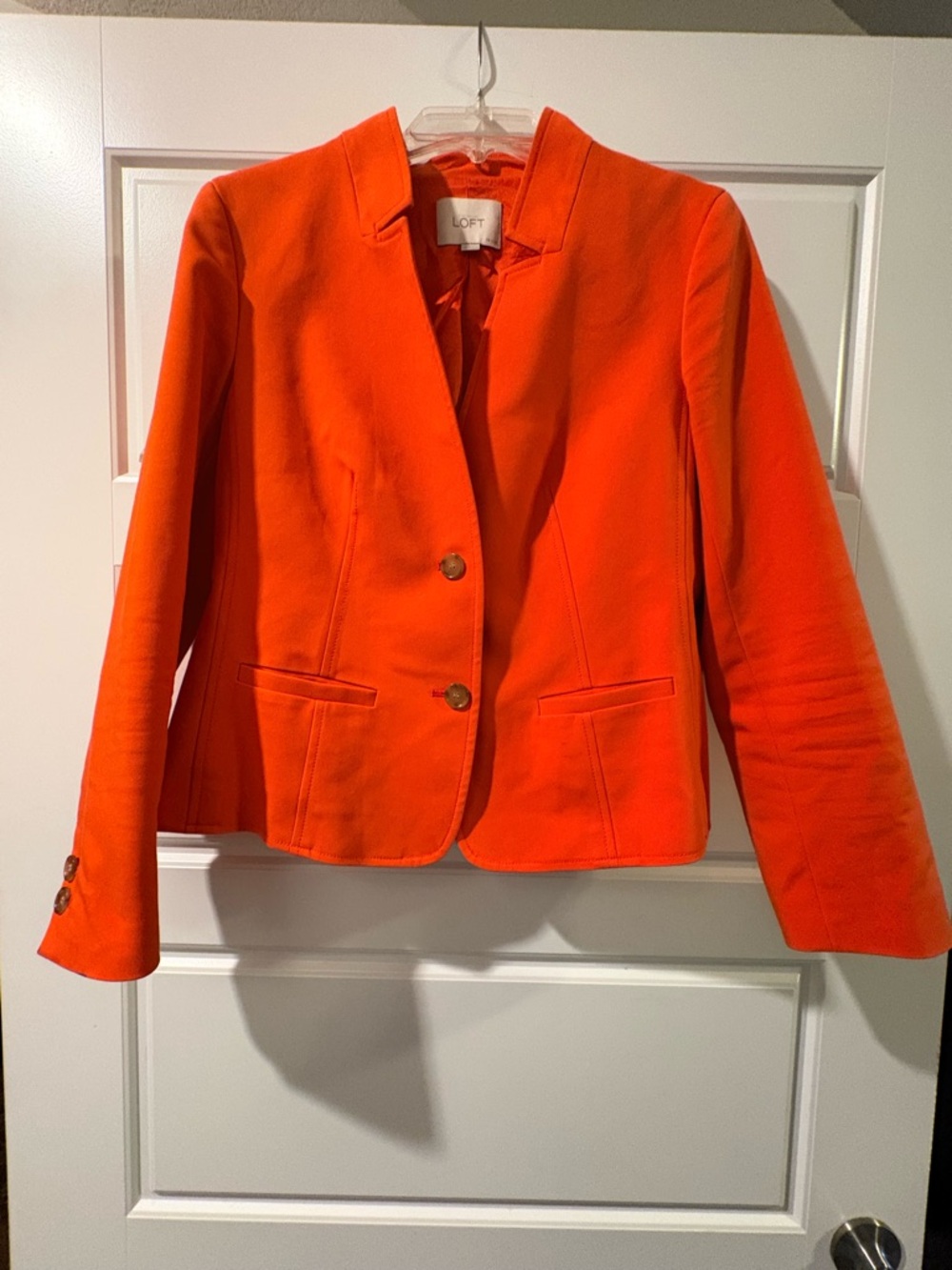 LOFT Women's Bright Orange Tailored Blazer